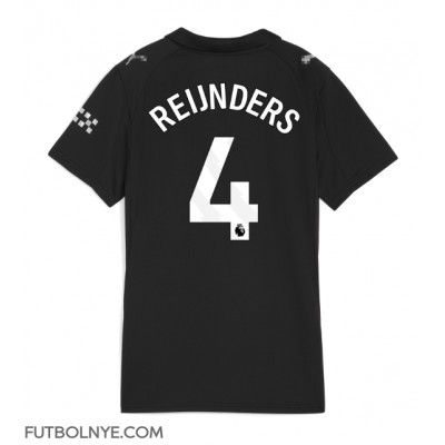 Camiseta Manchester City Tijjani Reijnders #4 Visitante Equipación para mujer 2025-26 manga corta Camiseta Manchester City Tijjani Reijnders #4 Visitante Equipación para mujer 2025-26 manga corta